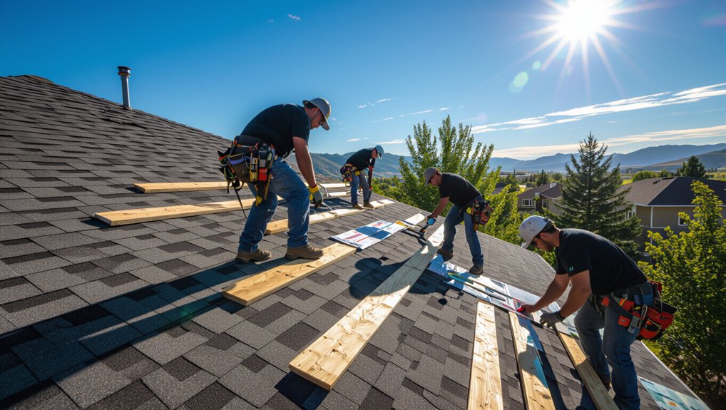 seamless new roof installation